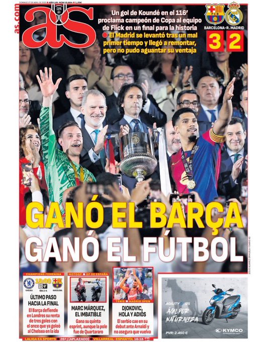 العالم يتغنى ببرشلونة.. ردود فعل الصحف العالمية على فوز برشلونة بعد خماسية إشبيلية؟ 1 العالم يتغنى ببرشلونة .. ردود فعل الصحف العالمية على فوز برشلونة