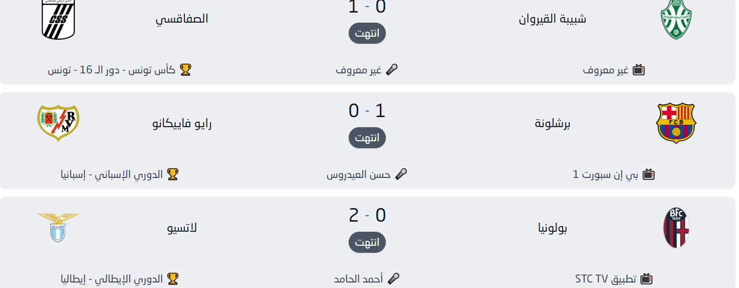 نتائج مباريات امس الأحد 22 مارس 2026- مواجهات تحطم آمالا وتبني أخرى 1 نتائج مباريات امس الأحد 22 مارس 2026