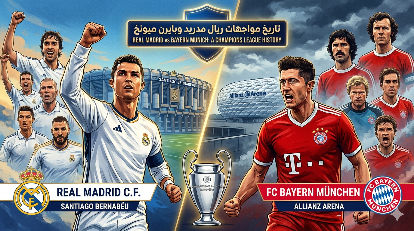 تاريخ مواجهات ريال مدريد وبايرن ميونخ.. هل سيعيد التاريخ نفسه..!؟ 1 تاريخ بايرن ضد الريال