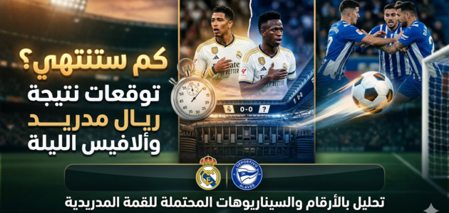 توقعات نتيجة ريال مدريد وألافيس اليوم السيناريو الأقرب البرنابيو؟