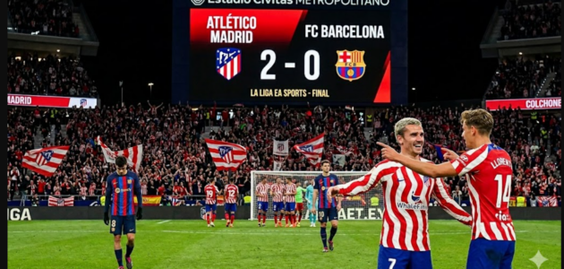 نتيجة مباراة برشلونة وأتلتيكو مدريد اليوم